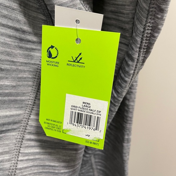 NWT Men's 1/4 Zip running Pullover - Picture 6 of 8